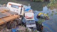 Dharavi: Trailer Rams Into Stationary Vehicles, Some Plunge Into Drain; No Casualties Reported (Watch Video)