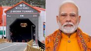 PM Narendra Modi To Inaugurate Z-Morh Tunnel on Srinagar-Sonamarg Road in Jammu and Kashmir on January 13