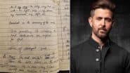 ‘Notes From 27 Years Ago’: Hrithik Roshan Shares Handwritten Prep Scribbles From His Rough Book As ‘Kaho Naa Pyaar Hai’ Marks 25 Years