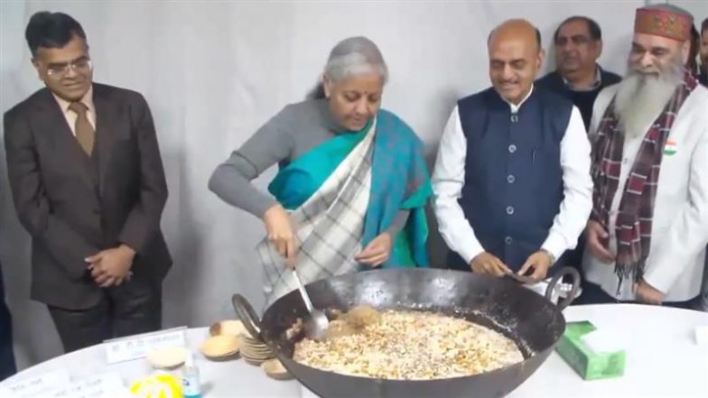 Union Budget 2025–26: Finance Minister Nirmala Sitharaman-Led Halwa Ceremony Marking Lock-In of Budget Documents To Be Held in Evening of January 24