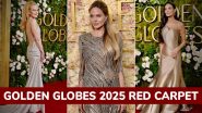 Golden Globes 2025 Red Carpet: Nicole Kidman, Angelina Jolie, Demi Moore and Other Hollywood Stars Serve Timeless Fashion Moments (See Pictures)