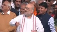 Amit Shah Flies Kite, Celebrates Makar Sankranti in Ahmedabad&rsquo;s Society With Gujarat CM Bhupendra Patel (Watch Video)