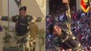 Republic Day 2025: BSF Commemorates 76th R-Day With Beating Retreat Ceremony at Attari-Wagah Border, Showcases Blend of Military Discipline and Cultural Pride (Watch Video)