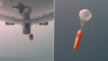 DRDO Successfully Tests Indigenously Developed ‘Air Droppable Container’ With Indian Navy for Emergency Supplies at Sea