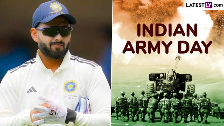 Indian Army Day 2025: Cricketer Rishabh Pant Pays Tribute To Armed Forces