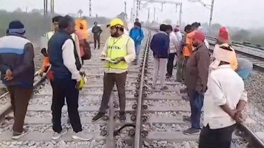 Goods Train Derailment in Andhra Pradesh: Goods Train Derails Near Palanadu; Several Trains Diverted Through Vijayawada (Watch Video)