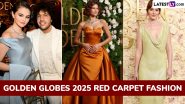 Golden Globes 2025 Red Carpet: Selena Gomez, Zendaya, Leighton Meester and Others, Best-Dressed Celebrities at the 82nd Award Ceremony