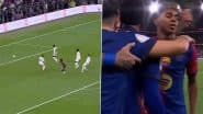 Lamine Yamal Goal Video: Watch Barcelona Star’s Lionel Messi-Like Finish to Level Score Against Real Madrid in Spanish Super Cup 2025 El Clasico  