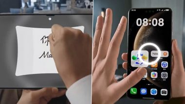 Huawei Air Gesture: How Gesture-Controlled File Transfer Feature Operates on Huawei Mate 70 Series and Huawei Mate X6 Foldable (Watch Video)