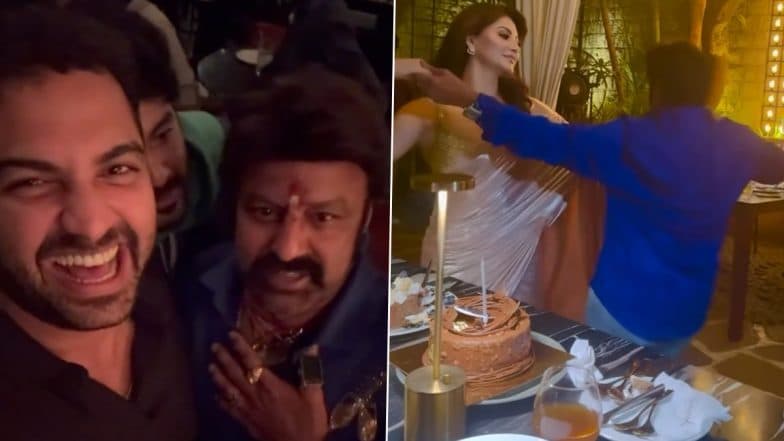 ‘Daaku Maharaaj’ Success Party: Nandamuri Balakrishna and Urvashi Rautela Shake a Leg to ‘Dabidi Dibidi’; NBK Kisses Siddu Jonnalagadda and Vishwak Sen (Watch Videos)