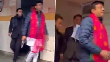 Delhi Assembly Elections 2025: Congress Candidate Sushant Mishra Files Nomination From Rithala (Watch Video)