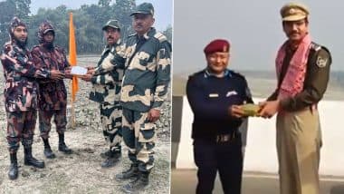 Republic Day Celebrations 2025: BSF, SSB Exchange Sweets With Bangladeshi, Nepali Counterparts on 76th R-Day (See Pics and Video)