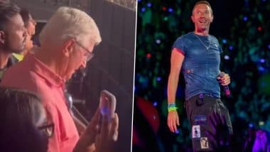 Coldplay Ahmedabad Concert: Heartwarming Video Captures Chris Martin’s Father Anthony Martin Recording His Son During Band’s Final India Show in 2025 at Narendra Modi Stadium – WATCH