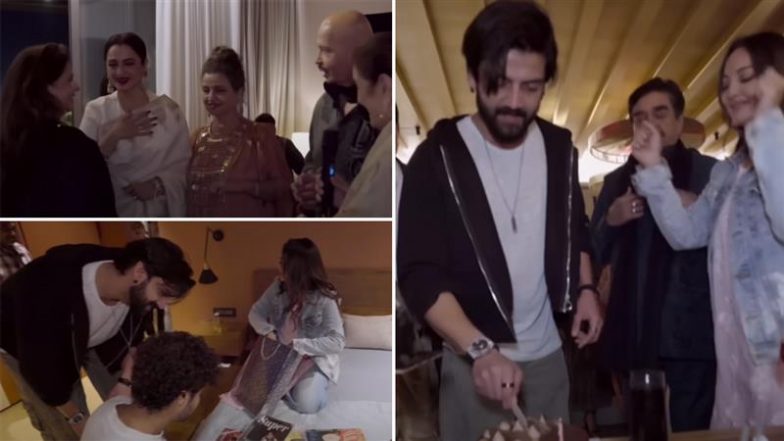 Did Sonakshi Sinha’s Brothers Luv-Kush Skip Joint Birthday Bash Hosted for Her Dad Shatrughan Sinha and Hubby Zaheer Iqbal? (Watch Video)