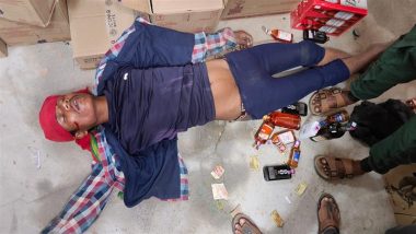 Burglary Gone Wrong in Telangana: Man Found Passed Out After Stealing Liquor and Money From Wine Shop in Medak, Arrested (See Pic)