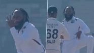 Jomel Warrican Settles Score! Hits Back at Sajid Khan With John Cena&rsquo;s &lsquo;U Cant See Me&rsquo; and 'Thigh-Five' Celebration After Dismissing Him During PAK vs WI 2nd Test 2025 (Watch Video)