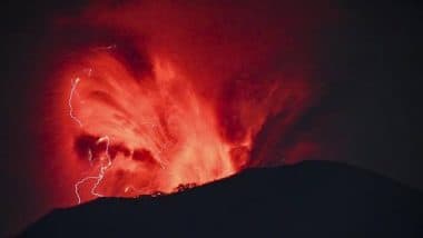 Indonesia: Mount Ibu on Halmahera Island Erupts, Spews Hot Lava Into Air; Volcanic Eruption Caught on Camera (See Pics and Videos)