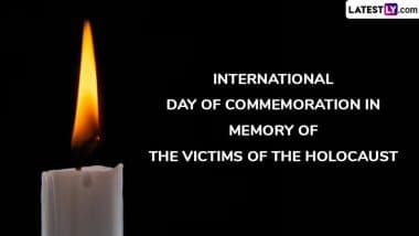 International Day of Commemoration in Memory of the Victims of the Holocaust 2025 Date: Know History and Significance of the UN Day To Honour the Victims of the Holocaust