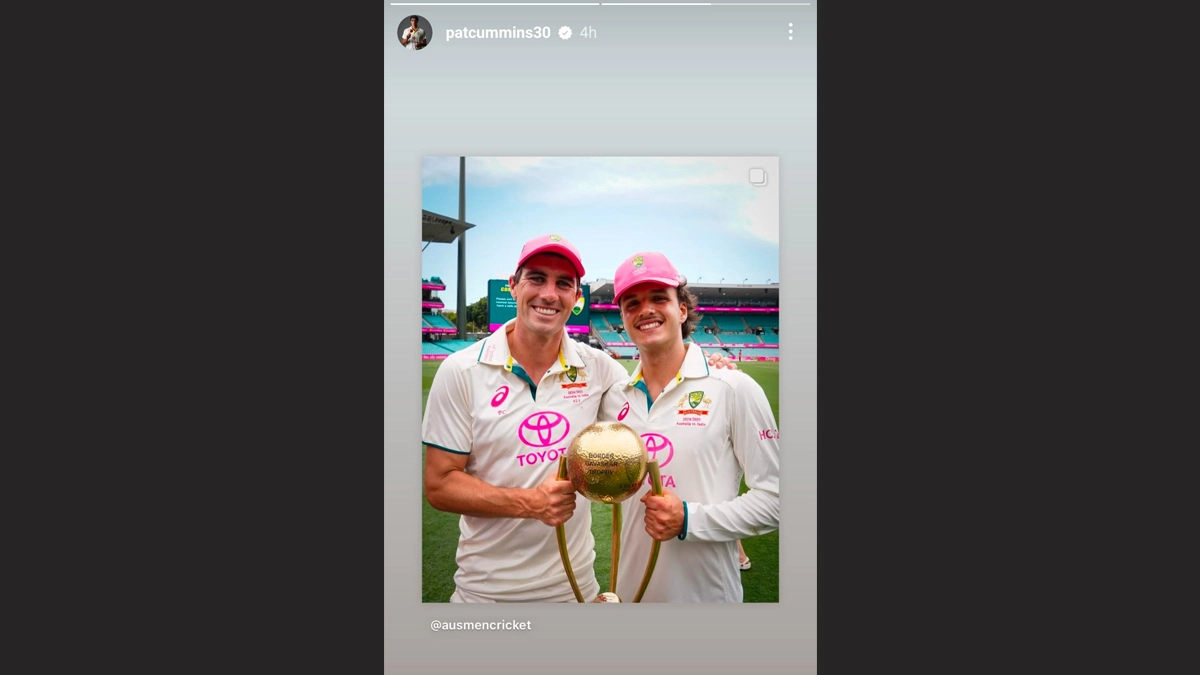 Screengrab From Pat Cummins' Instagram Story (Photo Credit: Instagram)