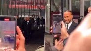 F1 2025: Lewis Hamilton Greets Fans Ahead of First Training Session With Ferrari at Maranello (Watch Video)