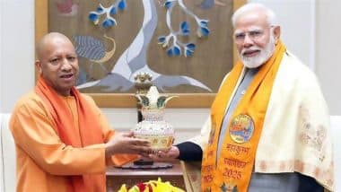 Yogi Adityanath Meets PM Narendra Modi, Invites Him to Maha Kumbh Mela in Prayagraj 