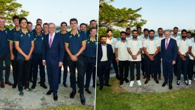 BGT 2024-25: India and Australia National Cricket Teams meet Australia Prime Minister Anthony Albanese Ahead of IND vs Aus 5th Test At Sydney (See Pics)