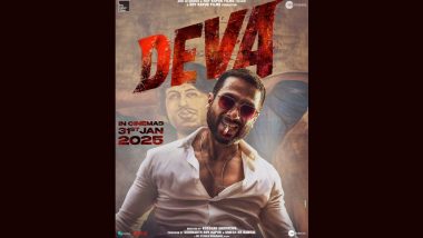 ‘Deva’ First Look: Shahid Kapoor Channels Amitabh Bachchan’s Iconic ‘Deewar’ Look in Intense Poster (See Pic)