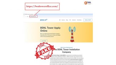 BSNL Warns Against Fake Website Claiming ‘BSNL Tower Apply Online’ Service; Check Details