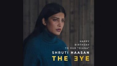 ‘The Eye’: Intriguing FIRST Look of Shruti Haasan From Her Hollywood Debut Film Unveiled on Her Birthday (See Pic)