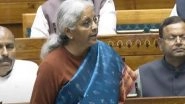 Finance Minister Nirmala Sitharaman Tables Economic Survey 2024-25 in Lok Sabha and Rajya Sabha, Parliament Adjourned for the Day (Watch Video)