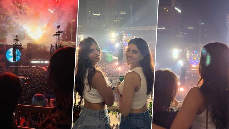 Coldplay India Tour 2025: Suhana Khan, AbRam Khan and Navya Naveli Nanda Attend ‘Music of the Spheres’ Concert in Mumbai (See Pics)