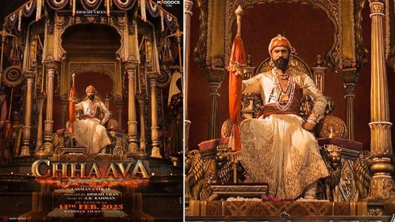 ‘Chhaava’: Trailer for Vicky Kaushal’s Period Drama Film To Drop on January 22 – Check Out Majestic New Poster of Actor As Chhatrapati Sambhaji Maharaj