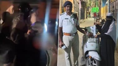 Burqa-Clad Women Seen Tripling on Scooty With Child, Riding Rashly in Bengaluru, Fined After Video Goes Viral