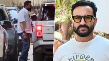 Saif Ali Khan Stabbing Case: Sanjay Dutt Visits Actor’s Family at Their Bandra Residence (Watch Video)