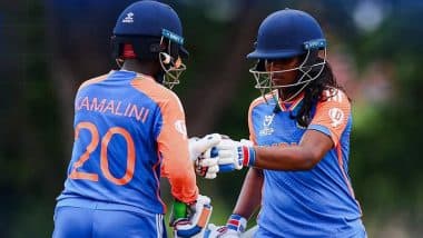 India Defeat Scotland by 150 Runs in ICC U19 Women’s T20 World Cup 2025; Record-Setting Century by Gongadi Trisha Helps Women in Blue Stay Undefeated in Competition