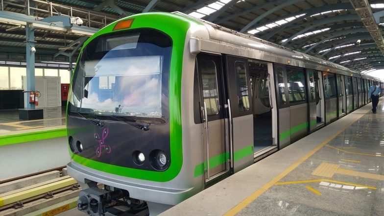 Bengaluru: Youth Attempts Suicide by Jumping in Front of Train at Jalahalli Metro Station, Miraculously Saved As Train Stops Just in Time