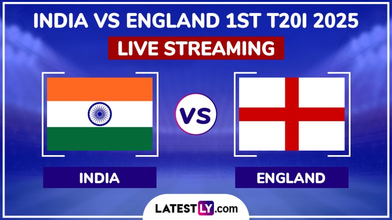 India vs England Free Live Streaming Online, 1st T20I 2025: How To Watch IND vs ENG Cricket Match Live Telecast on TV?