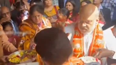 ‘Do You Have New and Unique Son?’: Video Shows Amit Shah Scolding Jay Shah During Aarti at Ahmedabad’s Jagannath Temple