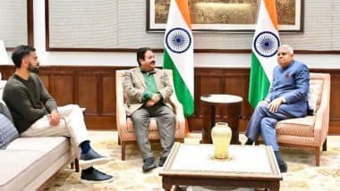 Virat Kohli Meets Vice President Of India Shri Jagdeep Dhankhar Along With BCCI VP and Member Of Parliament Rajiv Shukla (See Photo)