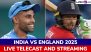 On Which Channel India vs England 2025 Live Telecast in India Will Be Available? How To Watch IND vs ENG T20Is and ODI Cricket Matches Free Live Streaming Online?