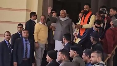 Bihar MLC By-Elections 2025: JD(U) Leader Lalan Prasad Files Nomination in Presence of CM Nitish Kumar (Watch Video)