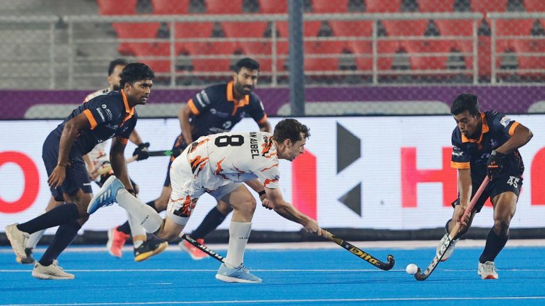 Jugraj Singh’s Brace Carries Shrachi Rarh Bengal Tigers to 5–3 Win Over UP Rudras in HIL 2024–25