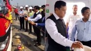 Mumbai: Union Minister Sarbananda Sonowal Launches INFR 2,000 Crore Projects To Expand Capacity at Jawaharlal Nehru Port (Watch Video)