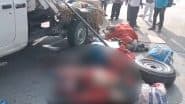 Ghazipur Road Accident: Pickup Van Returning From Mahakumbh Mela Collides With Truck on Varanasi-Gorakhpur Highway, 6 Dead, 12 Injured (Disturbing Visuals)