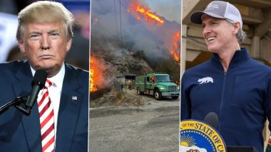 Los Angeles Wildfires: US President-Elect Donald Trump Blames California Governor Gavin Newsom for Wildfires, Says ‘Guv Refused To Sign Water Restoration Declaration’