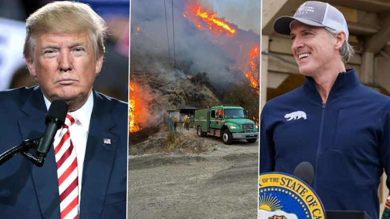 US President-Elect Donald Trump Blames California Governor Newsom for Wildfires