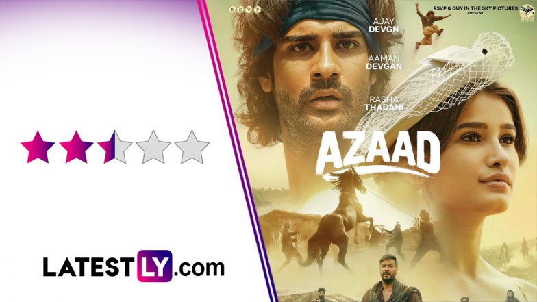 &lsquo;Azaad&rsquo; Movie Review: In Aaman Devgan-Rasha Thadani&rsquo;s Predictable Debut Film, Their Four-Legged Co-Star Steals the Show Even From Ajay Devgn! (LatestLY Exclusive)
