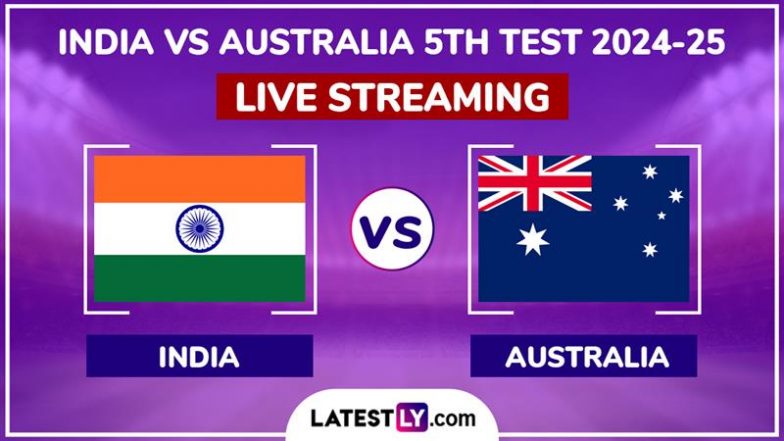 India vs Australia Free Live Streaming Online, 5th Test 2024-25 Day 1: How To Watch IND vs AUS Border-Gavaskar Trophy Cricket Match Live Telecast on TV?