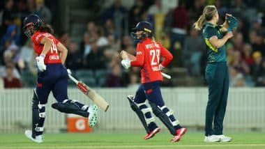 AUS-W vs ENG-W 2nd T20I 2025: Heather Knight’s Cameo Goes in Vain As England Women Falls Six Runs Short Against Australia Women