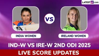 India Women vs Ireland Women Live Score Updates of 2nd ODI 2025: Get Toss Winner Result, Live Commentary and Full Scorecard Online of IND-W vs IRE-W Cricket Match